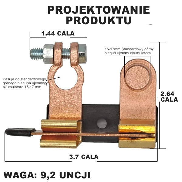 Górny słupek nożowy przełącznik główny