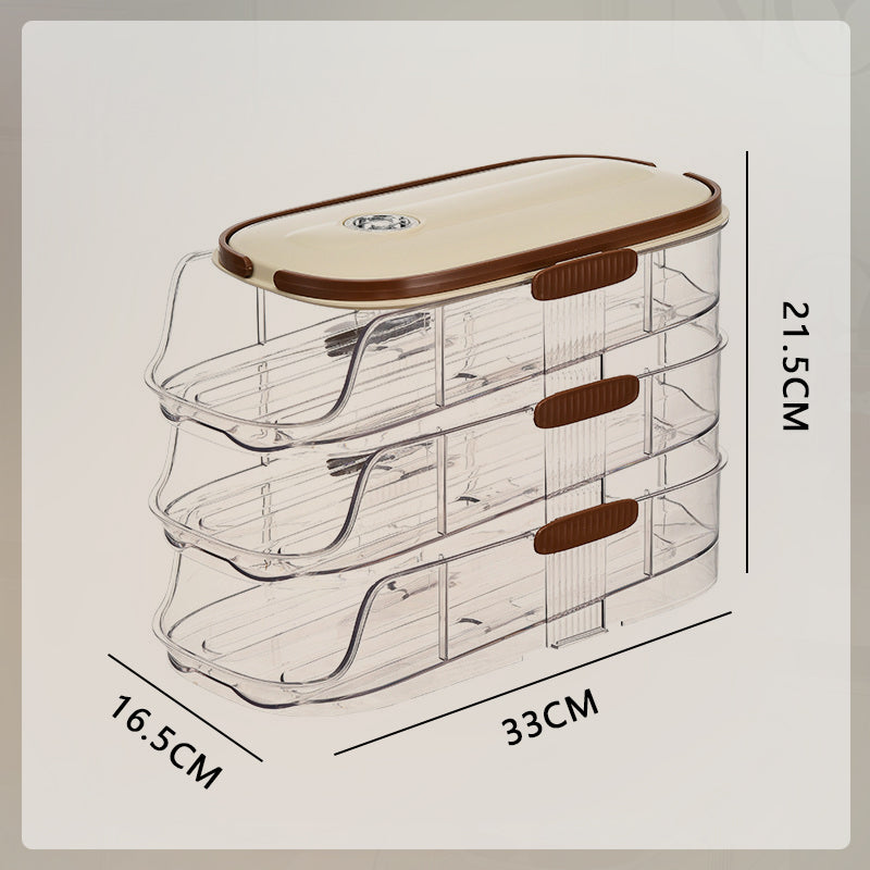 🥚🥚 Czysty kuchenny organizer na jajka do bocznych drzwi lodówki