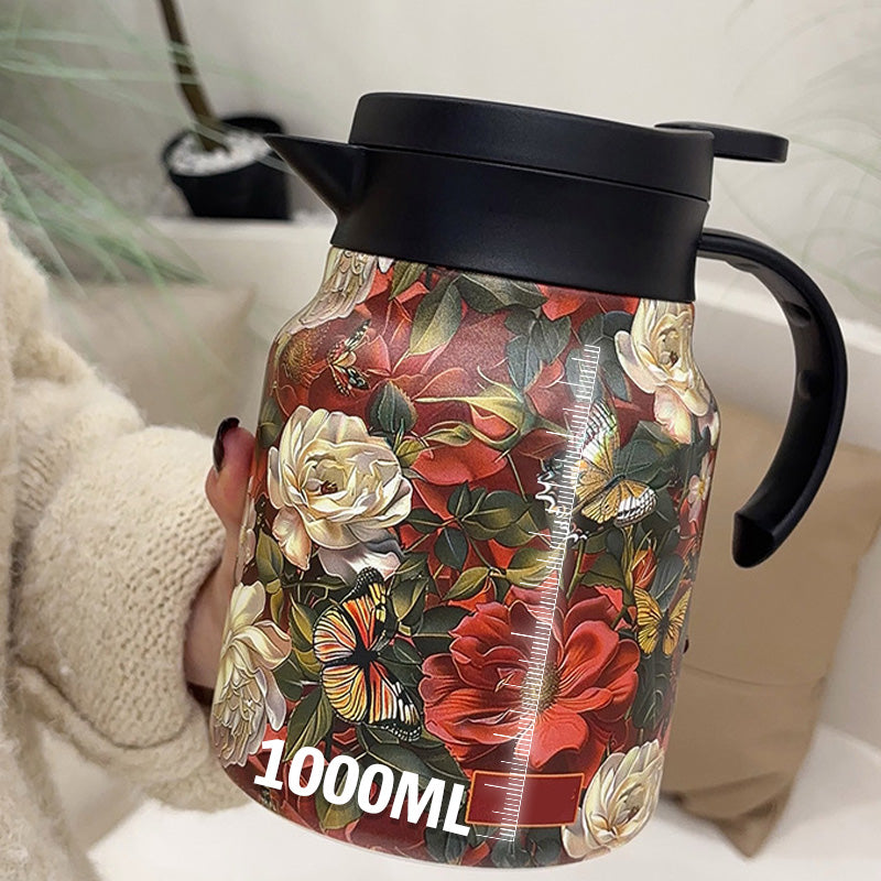 🍵Izolowany próżniowo czajniczek o pojemności 1000 ml z sitkiem