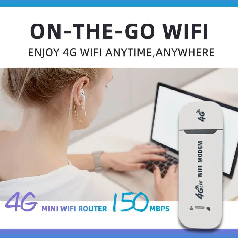 Router 4G LTE Bezprzewodowa mobilna łączność szerokopasmowa USB 150 Mb / s Bezprzewodowa karta sieciowa Adapter