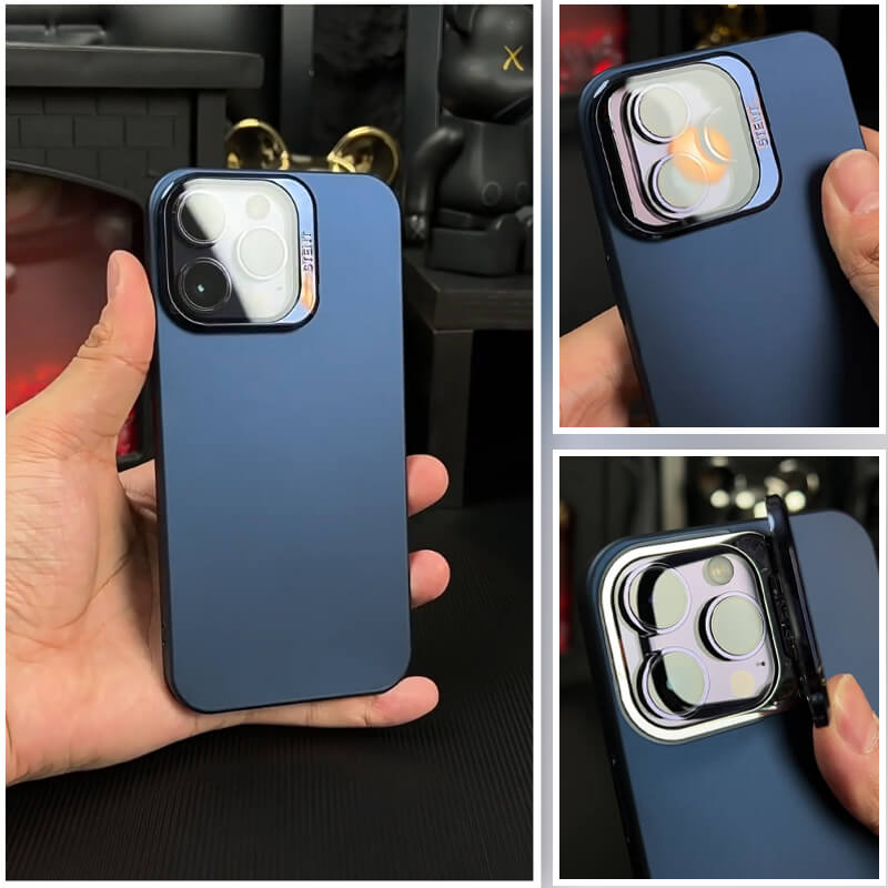 INVISIBLE KICKSTAND & LENS PROTECTOR THIN IPHONE CASE