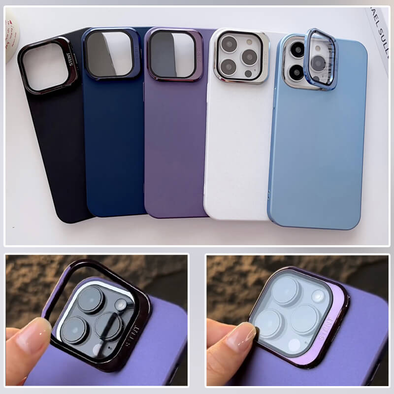 INVISIBLE KICKSTAND & LENS PROTECTOR THIN IPHONE CASE