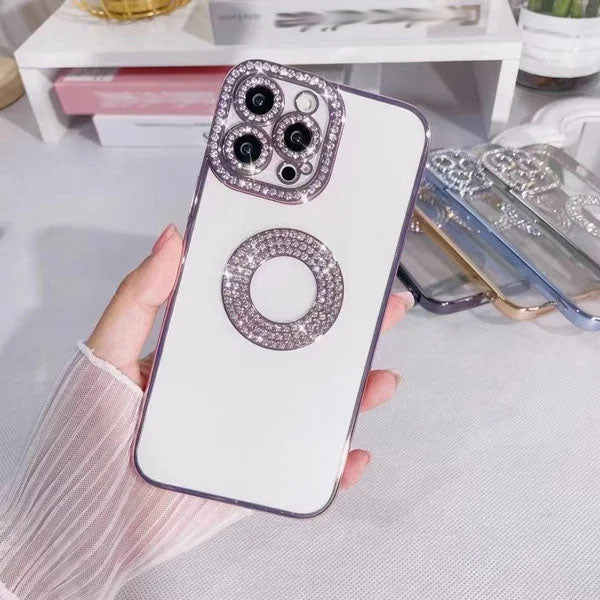 Bling Rhinestone Luxury Fashion Protective Transparent Case for iPhone