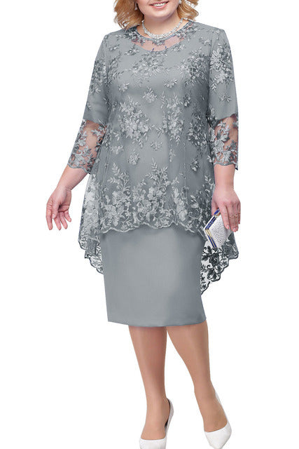 Sukienka haftowana plus size[46-66]