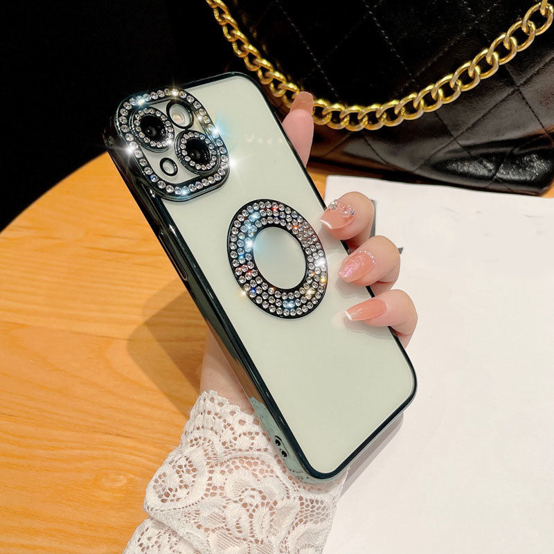 Bling Rhinestone Luxury Fashion Protective Transparent Case for iPhone